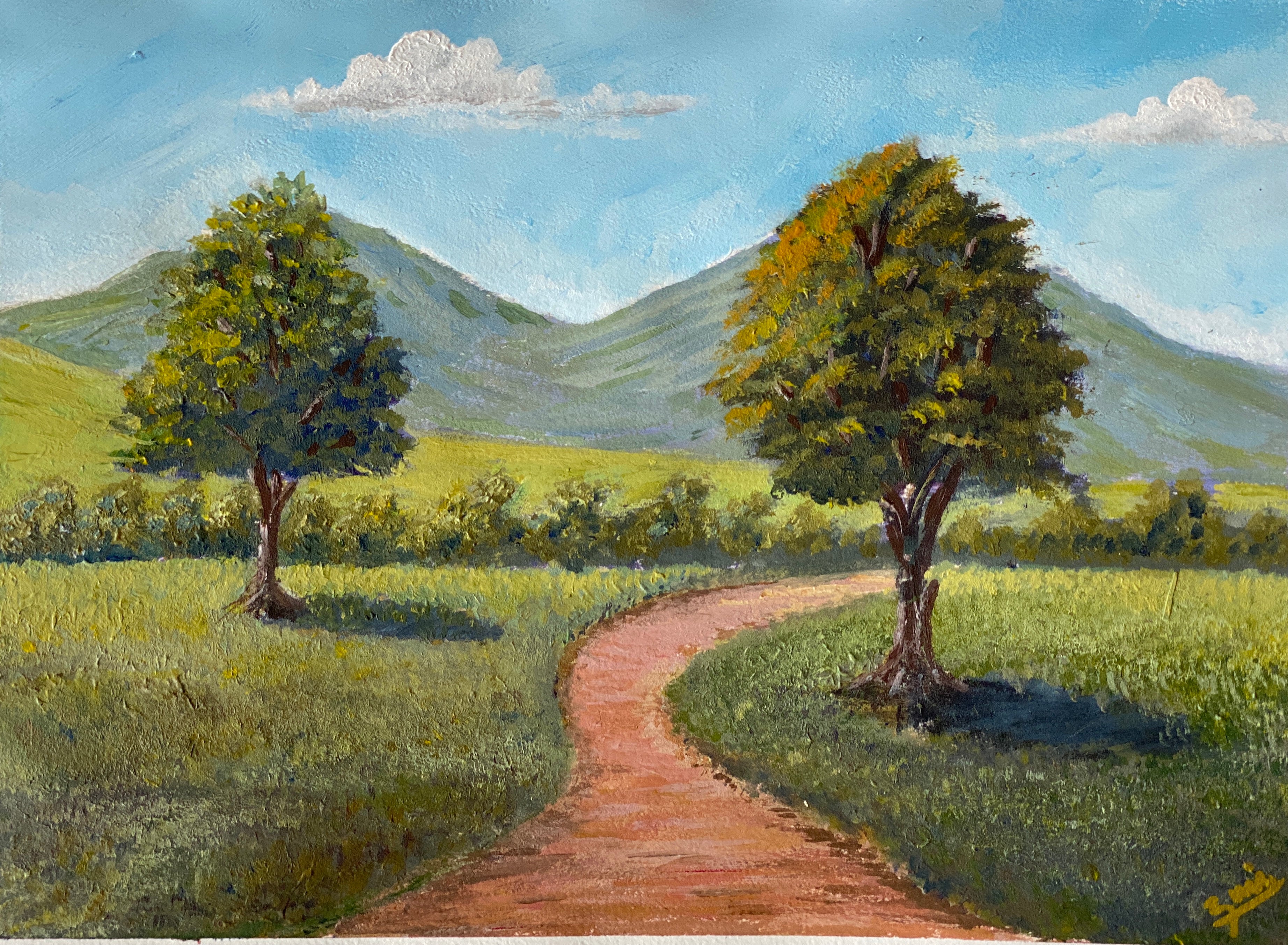 Towards the Valley of Eden - Landscape Painting